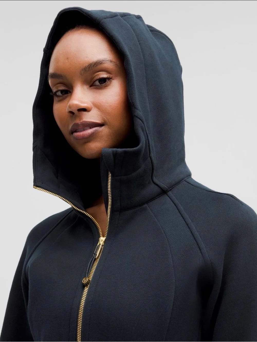 LULULEMON SCUBA FULL ZIP TRUE NAVY WITH GOLD ZIPPER -NWT -12